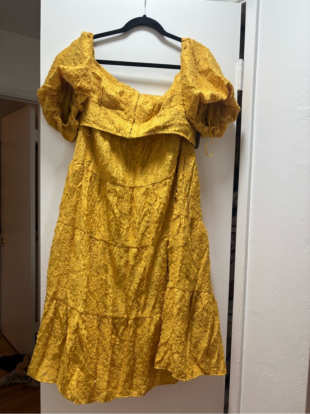 Two Piece Skirt Set. Anthropologie mustard yellow